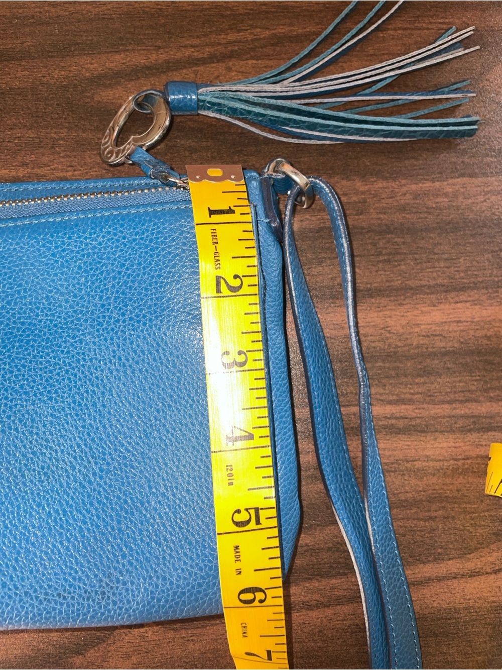 Brighton Barbados City Organizer Leather Crossbody Bag Turquoise - Picture 10 of 14